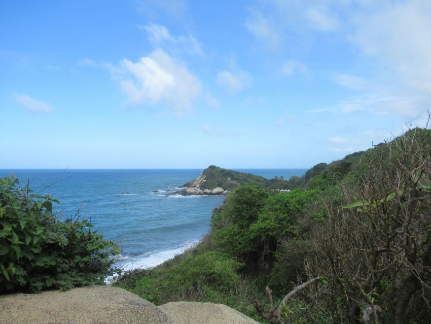 one of views along the hike in Tayrona National Park – A Great Weekend Escape from Cartagena