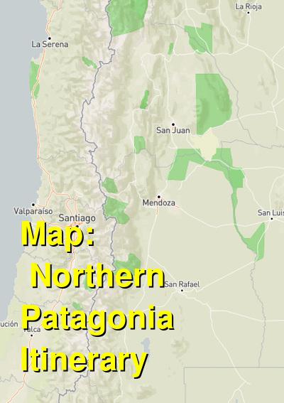 patagonia map northern argentina trip